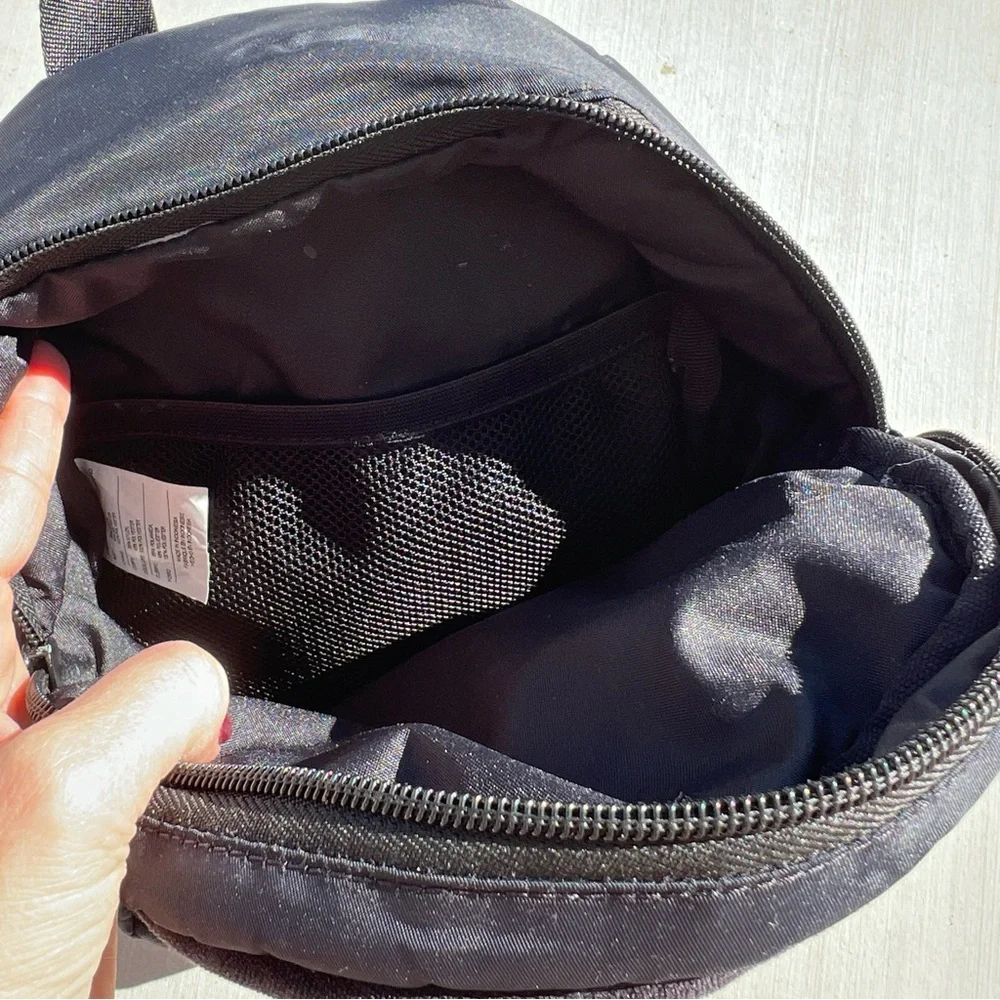 Nike Sportswear Futura Black Velour Mini Backpack